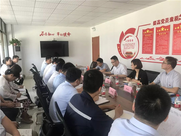 集團黨委委員、副總經(jīng)理楊強民一行赴中拓新材料開展“不忘初心、 牢記使命”主題教育蹲點調(diào)研