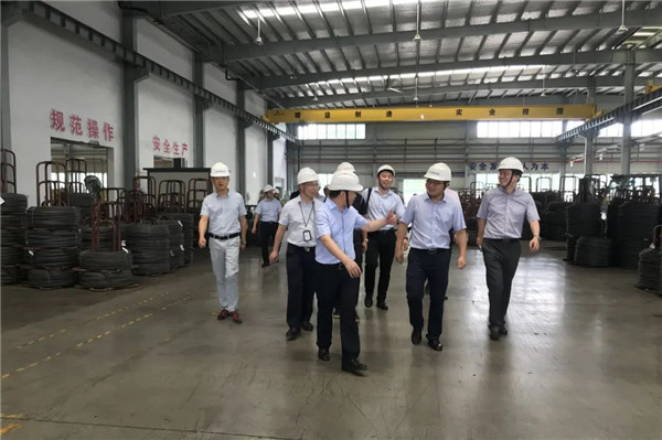 海鹽縣委副書記、政法委書記張華良一行到浙商中拓旗下中拓新材料公司調(diào)研指導(dǎo)